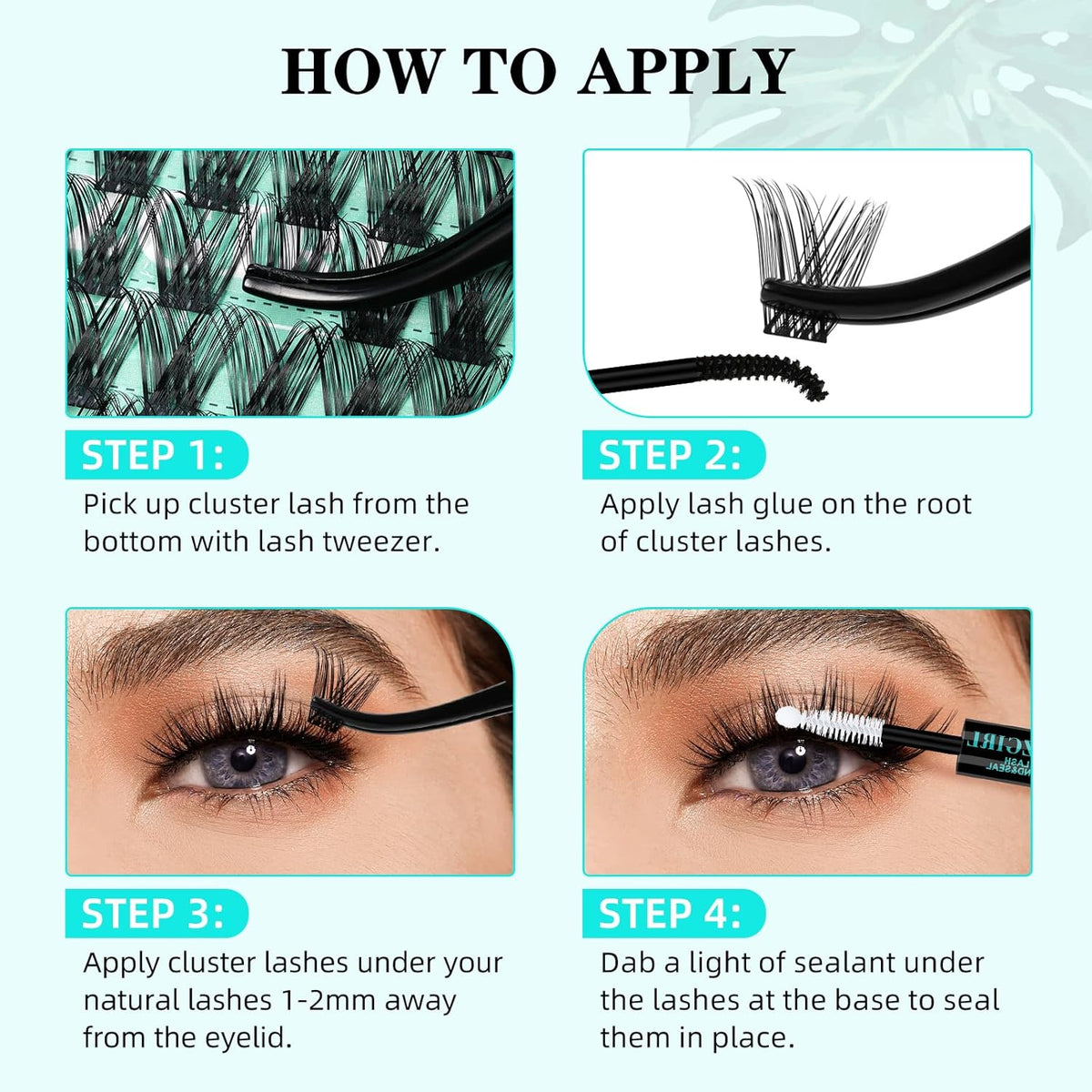 Lash Clusters Wet Look 168Pcs Eyelash Cluster Ultra-Thin Lash Band Eyelashes Extensions Spiky Anime Wide Span Lashes(Hollyhock,C-12mm)