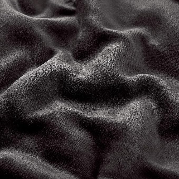 IR Imperial Rooms Sherpa Fleece Throw Blanket Twin Size for Couch - Thick and Warm Fluffy Black Blankets for Winter, Soft and Fuzzy Twin Blanket for Bed, 60x80 Inches