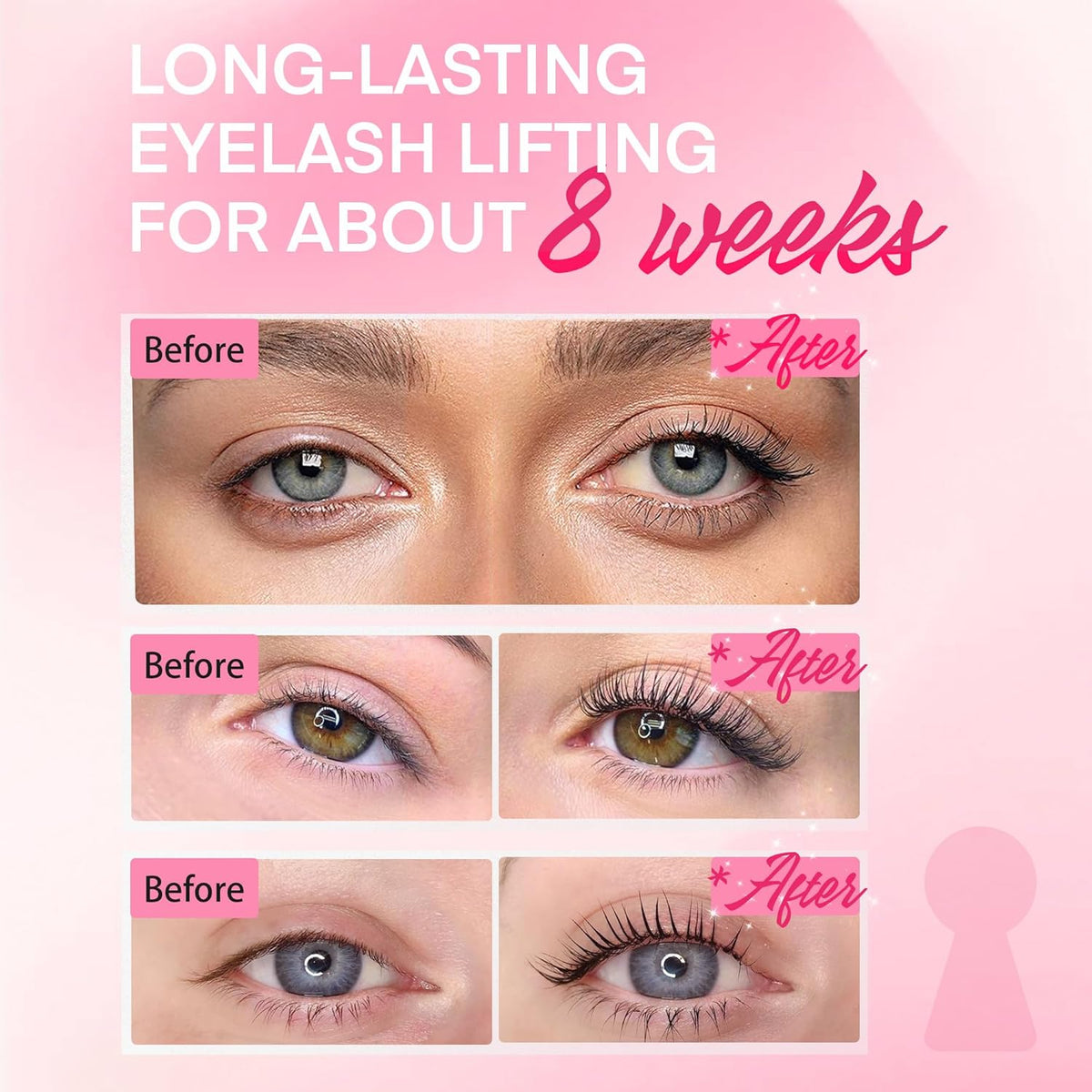 Lash Lift kit at Home Salon: Professional Eyelash Perm Kit for Beginner - Eyelash Eyebrow Curling Set Glue Upgraded Version