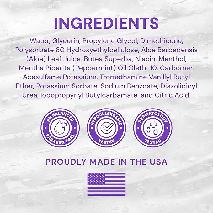 Swiss Navy Sensual Arousal Personal Lubricant & Gel for Couples, Men & Women, Water Based Personal Lubrication with Niacin (Vitamin B3), Menthol, Peppermint, Butea Superba, Leak Proof Bottle, 2 Oz
