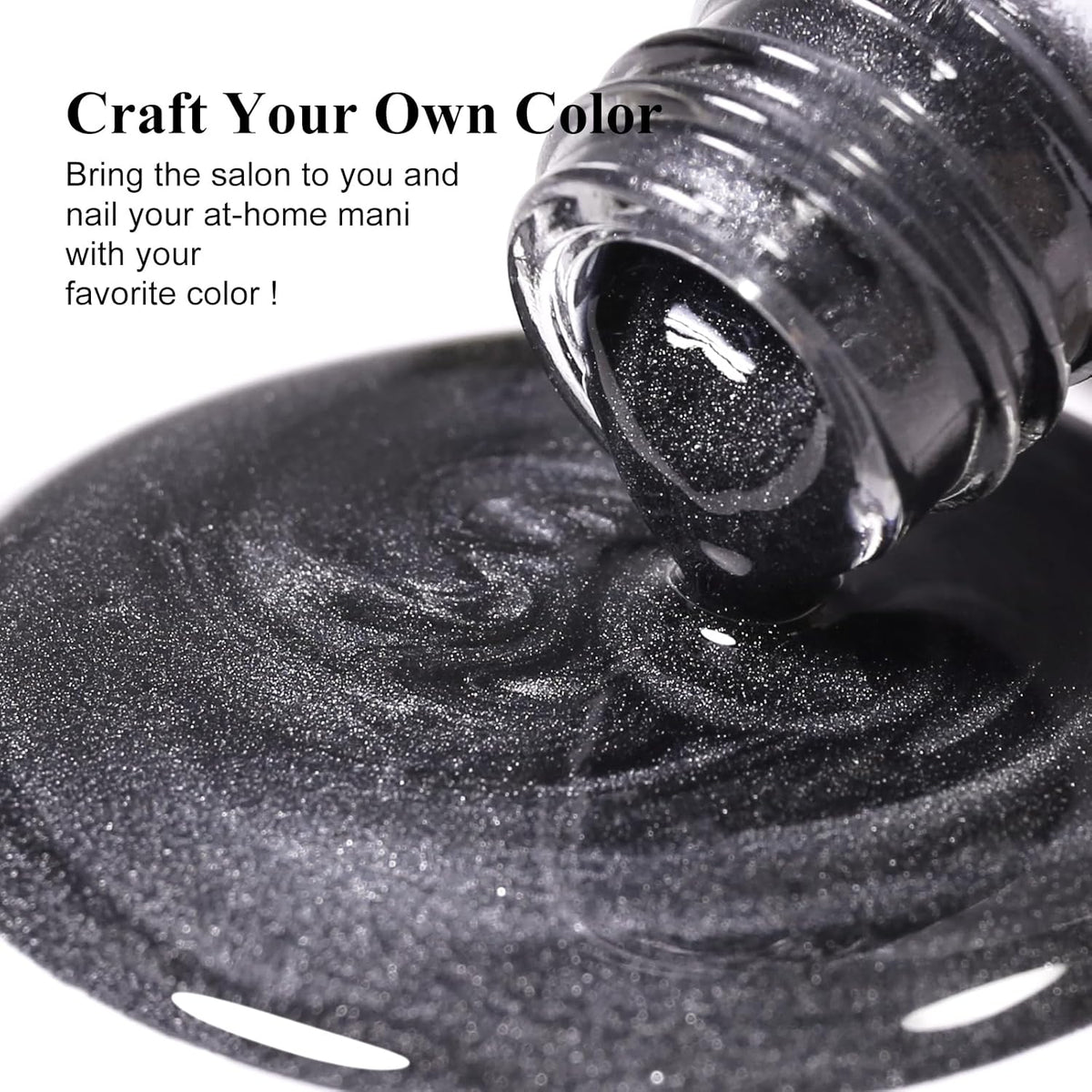 Imtiti Moonlight Cat Eye Gel Nail Polish, 15ml Nude Grey Black Holographic Cat Eyes Glitter Magnetic UV Soak Off Gel Nail Polish with Magnetic Stick for Nail Art 1Pcs