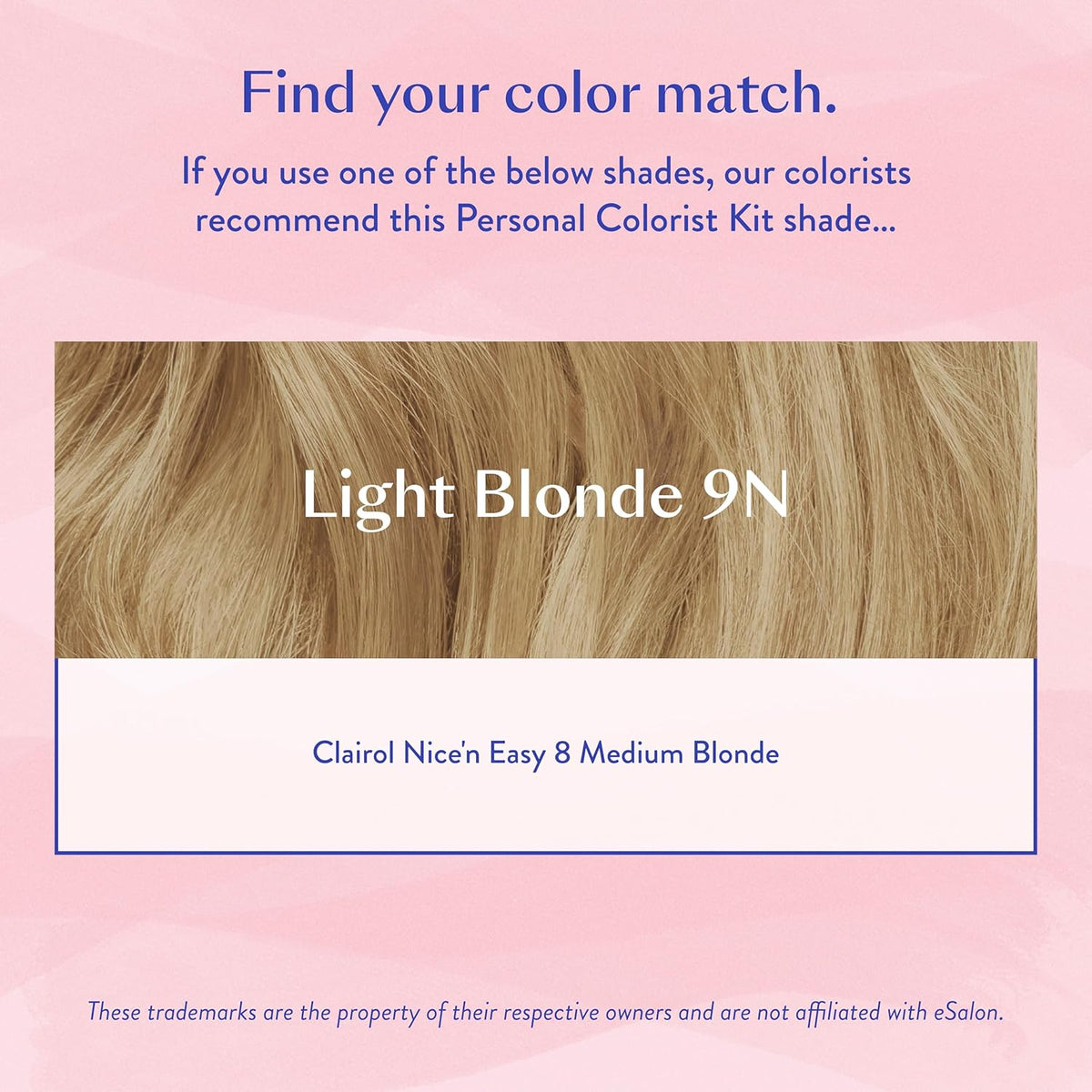 eSalon Permanent Hair Color & Hair Dye Complete Kit - Light Blonde - Personal Colorist Kit for Up To 100% Gray Coverage for All Hair Types - Professional-Grade Ammonia-Free Hair Dye