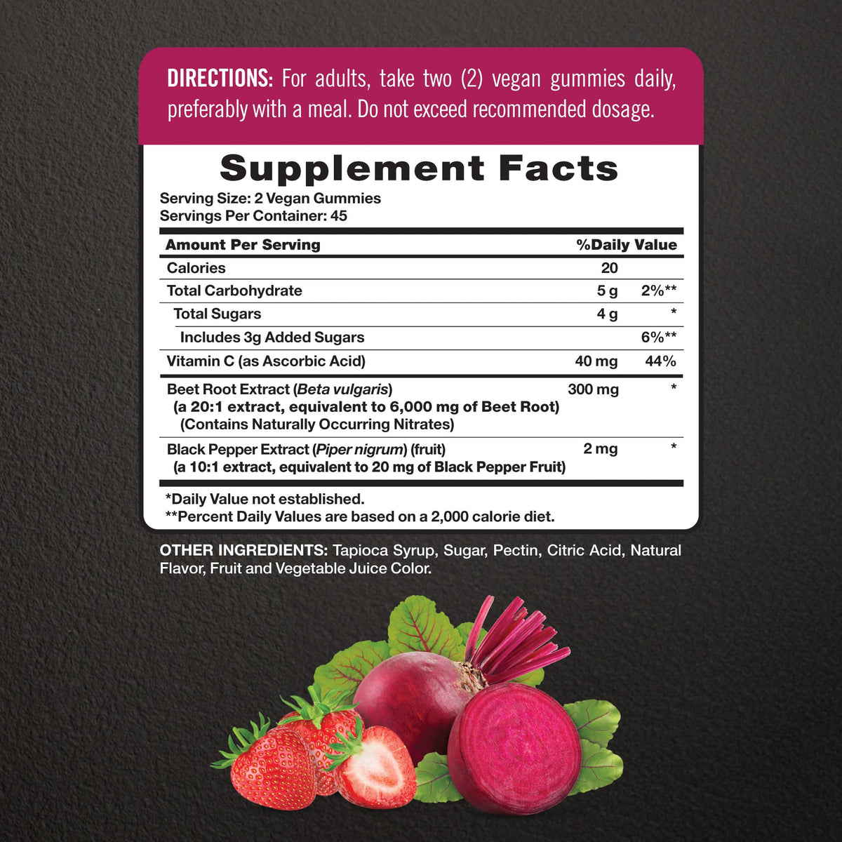 Nature's Truth Nitric Oxide Beet Root Gummies | 90 Count | with Nitrates | for Men and Women | Vegan, Non-GMO & Gluten Free Supplement
