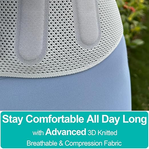 Advanced Back Brace for Lower Back Pain Relief, Fully Adjustable, Breathable and Comfortable Belt for Herniated Disc, Sciatica, Faja Para Lumbar Support for Men and Women Office, Work and Exercise