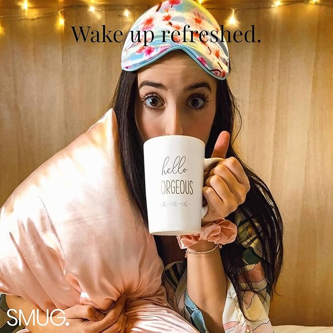 SMUG Satin Sleep Mask (3 Pack) Deep Dream Sleep Aid Eye Mask for Women & Men for Sleeping, Travel, Night Shift - Soft on Skin & Reduce Dark Circles - Eye Cover to Block Out Light - Cherry Blossom
