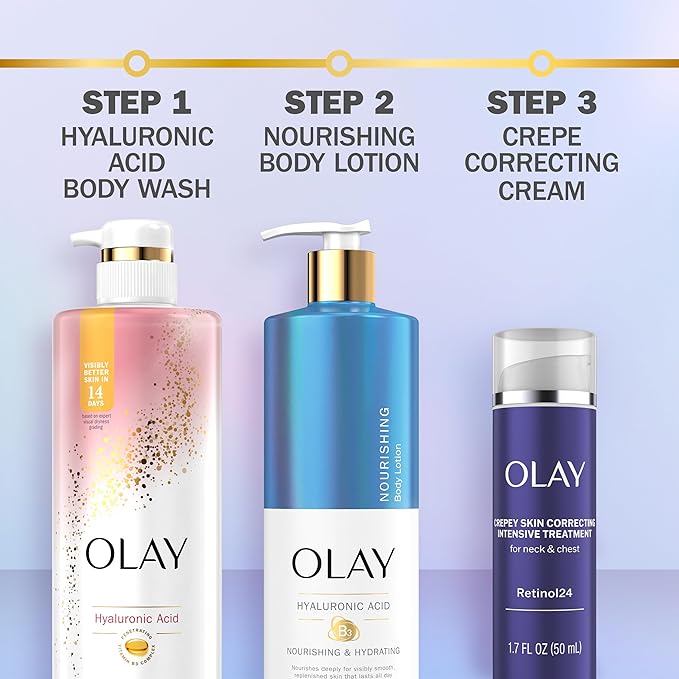 Olay Treatment Cream Intensive Crepey Skin Correcting for Neck & Chest with Retinol24, Vitamin B3 Complex, Deeply Hydrates, Renews & Smoothes Skin, 1.7 fl oz