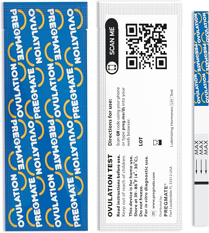 Pregmate 50 Ovulation Test Strips Predictor Kit (50 Count)