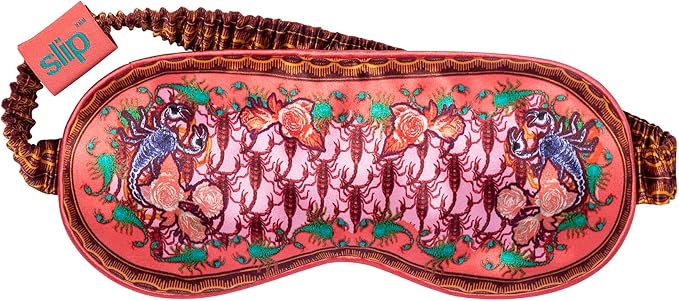 slip Pure Silk Sleep Mask - 100% Pure 22 Momme Mulberry Silk Eye Mask - Comfortable Sleeping Mask with Elastic Band + Pure Silk Filler and Internal Liner, Zodiac Collection: Scorpio