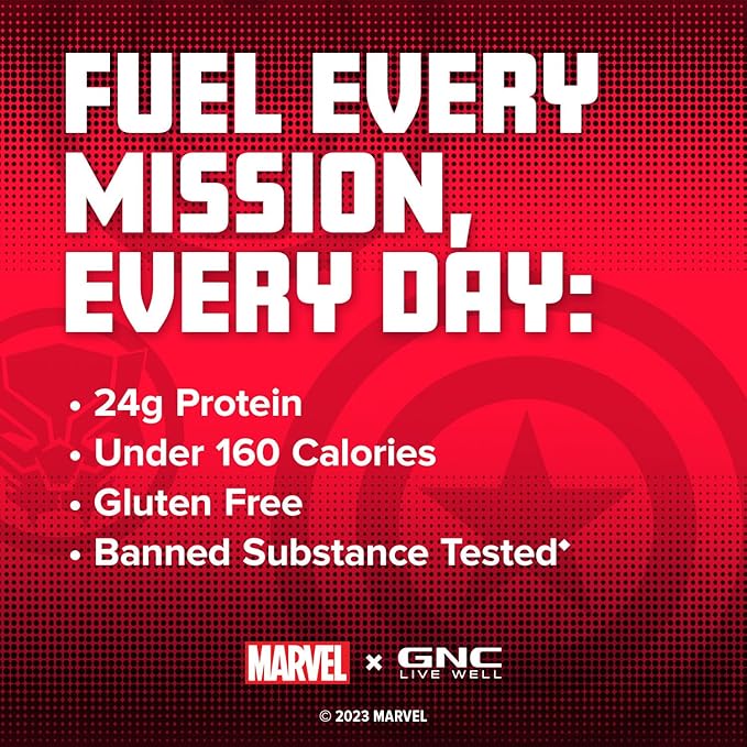 GNC Pro Performance 100% Whey Protein Powder | Supports Healthy Metabolism and Lean Muscle Recovery | Marvel: High-Flying S'Mores | 25 Servings