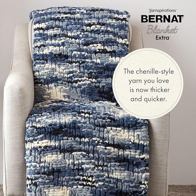 Bernat Blanket Extra, Speckled Moonrise Yarn, 1 Pack