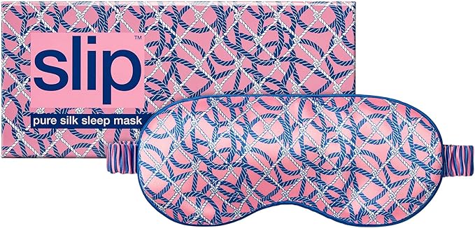 slip Pure Silk Sleep Mask - Yacht Club | 100% Mulberry Silk, Ultra Soft & Comfortable | Blocks Light for Restful Sleep| Gentle on Skin & Hair, Ideal for Travel & Home