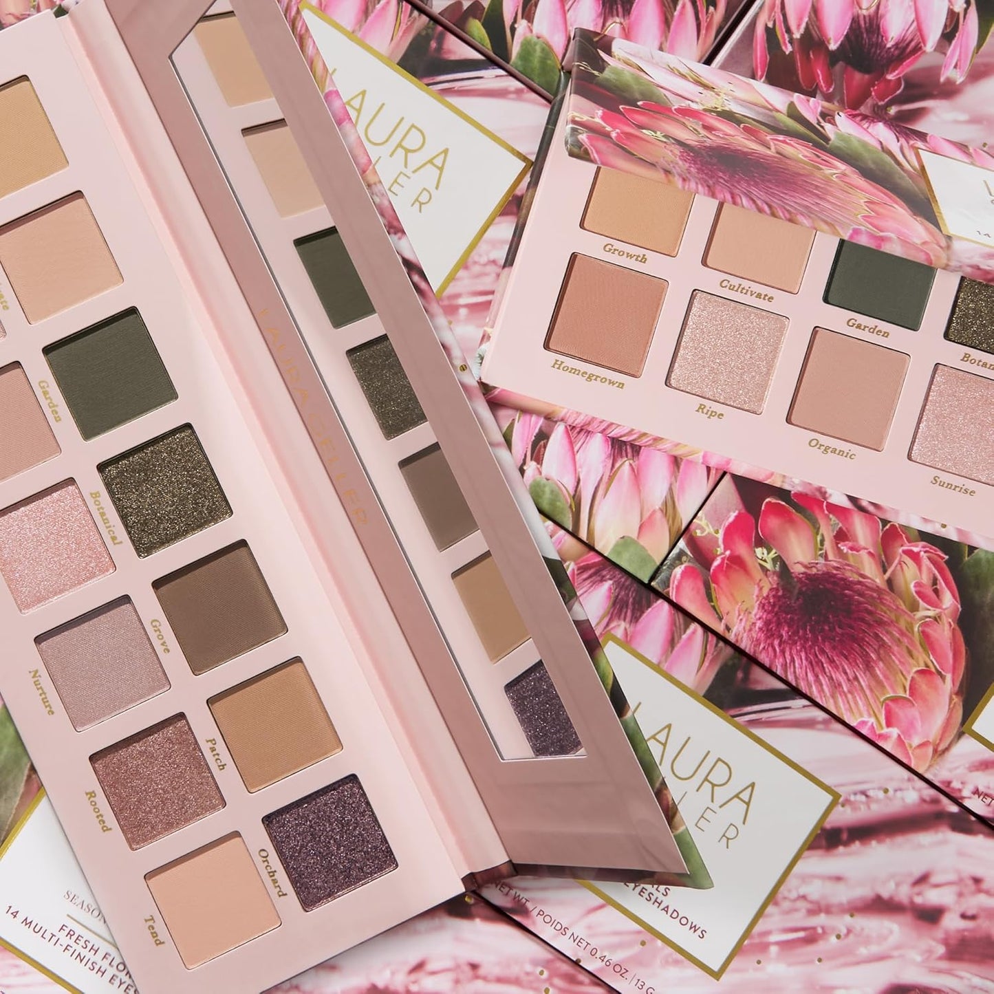 LAURA GELLER NEW YORK Seasonless Staples Fresh Florals 14 Multi-Finish Eyeshadows