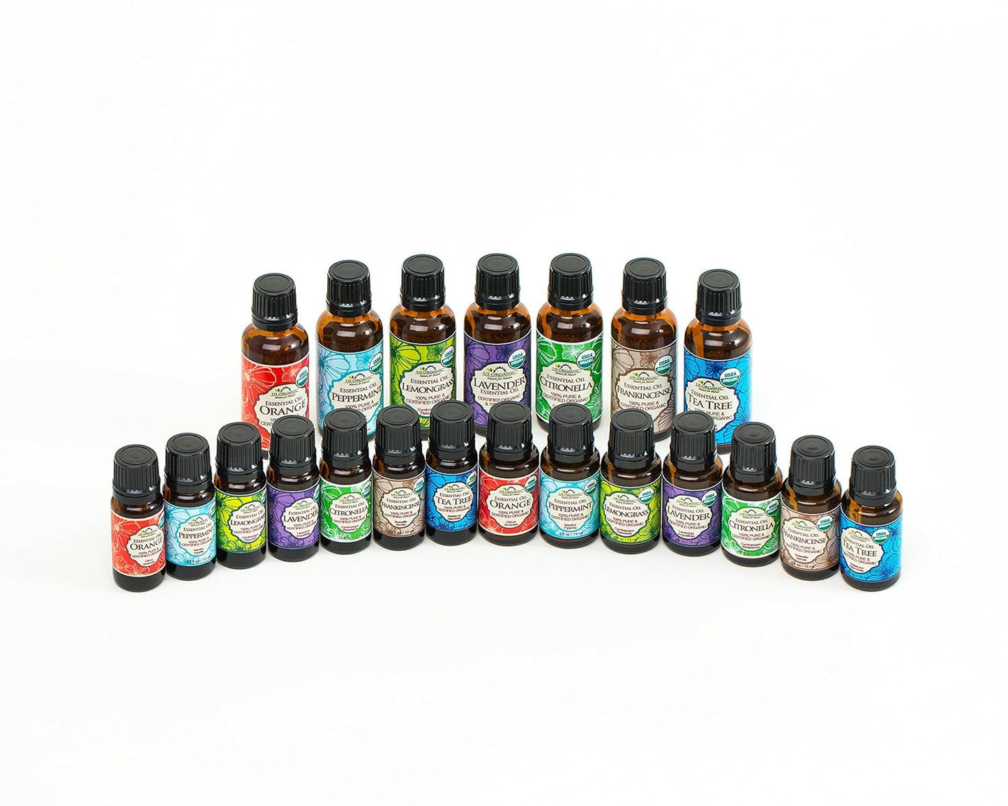 US Organic 100% Pure Frankincense Essential Oil, USDA Certified Organic, Steam Distilled, Boswellia serrata, Origin India, Use Topically or in Diffuser (15 ml, Value 2Pack)