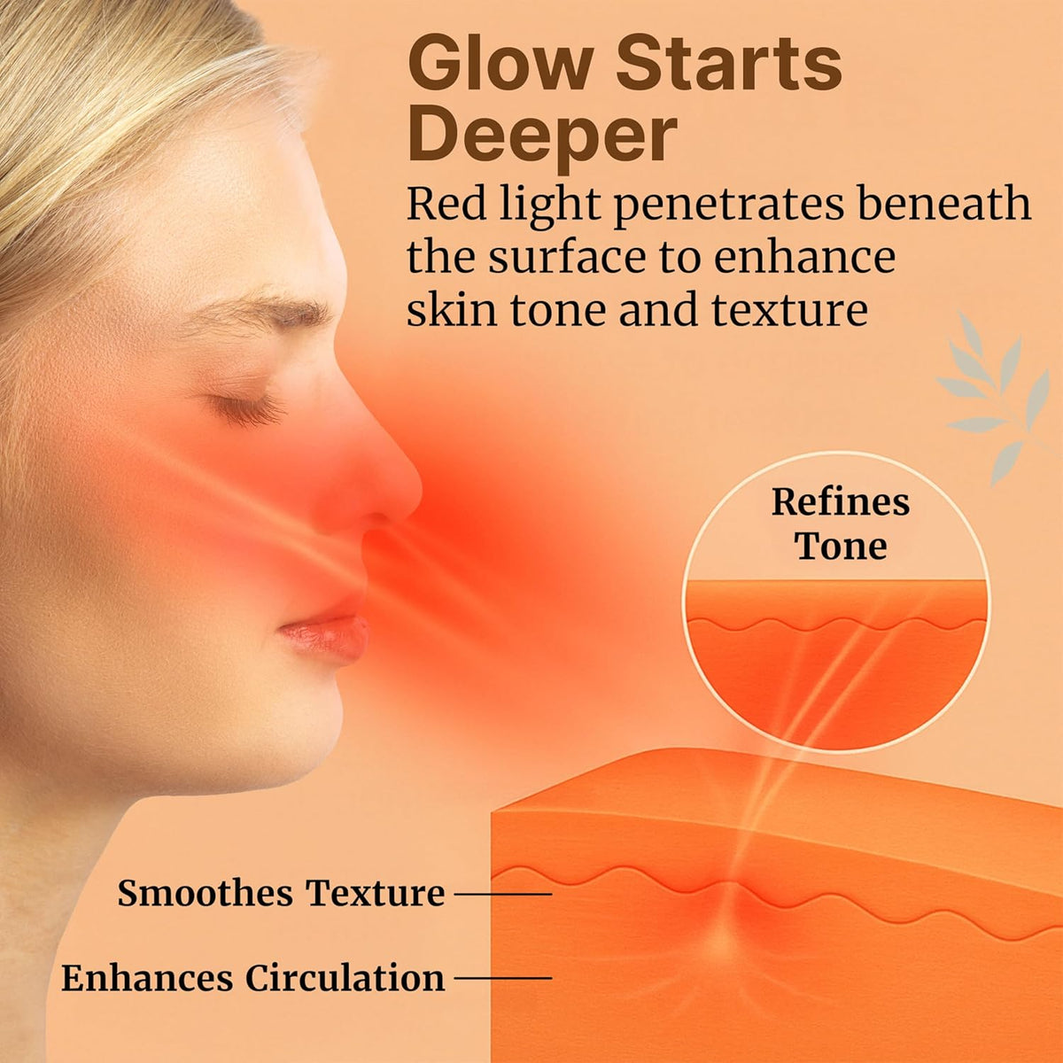 Red Light Mask for Face & Neck – Lightweight LED Face Mask 1.2 lbs with Eye Holes, Adjustable Straps, and Advanced LED Technology Red Light Face Mask