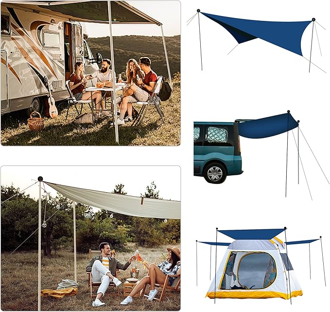 BOTINDO Tent Poles Replacement, Canopy Poles for Beach Accessories 6.5 Feet Beach Tent Canopy Extra Poles for Camping, Hiking, Backpacking, Parties (1)