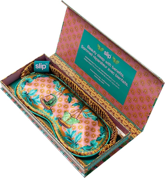 slip Pure Silk Sleep Mask - 100% Pure 22 Momme Mulberry Silk Eye Mask - Comfortable Sleeping Mask with Elastic Band + Pure Silk Filler and Internal Liner, Zodiac Collection: Libra