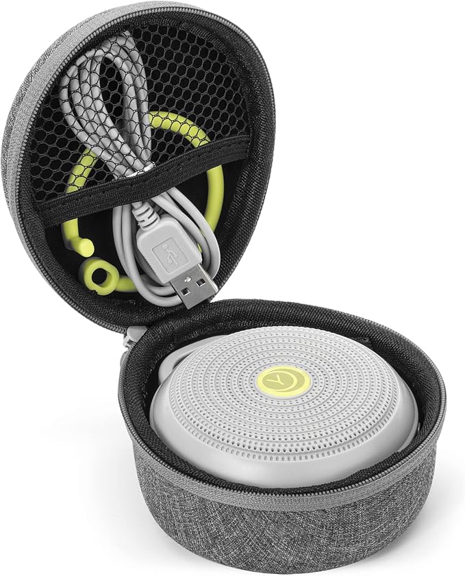 Yogasleep Hushh & Crush Resistant Travel Case, (2 Piece Set) Portable White Noise Sound Machine for Baby, 3 Soothing Natural Sounds, Noise Canceling for Sleep Aid, Office Privacy, & Meditation