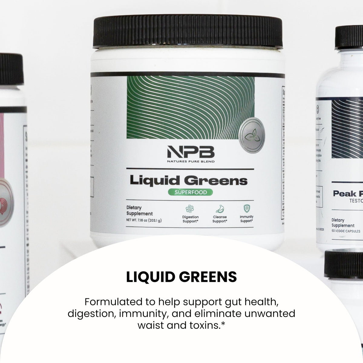 Nature's Pure Blend Super Greens Powder – Organic Greens Superfood Powder Supplements for Green Juice & Smoothie – Probiotic - Drink Mix for Energy Wellness and Digestion (Matcha Flavor, 30 Servings)