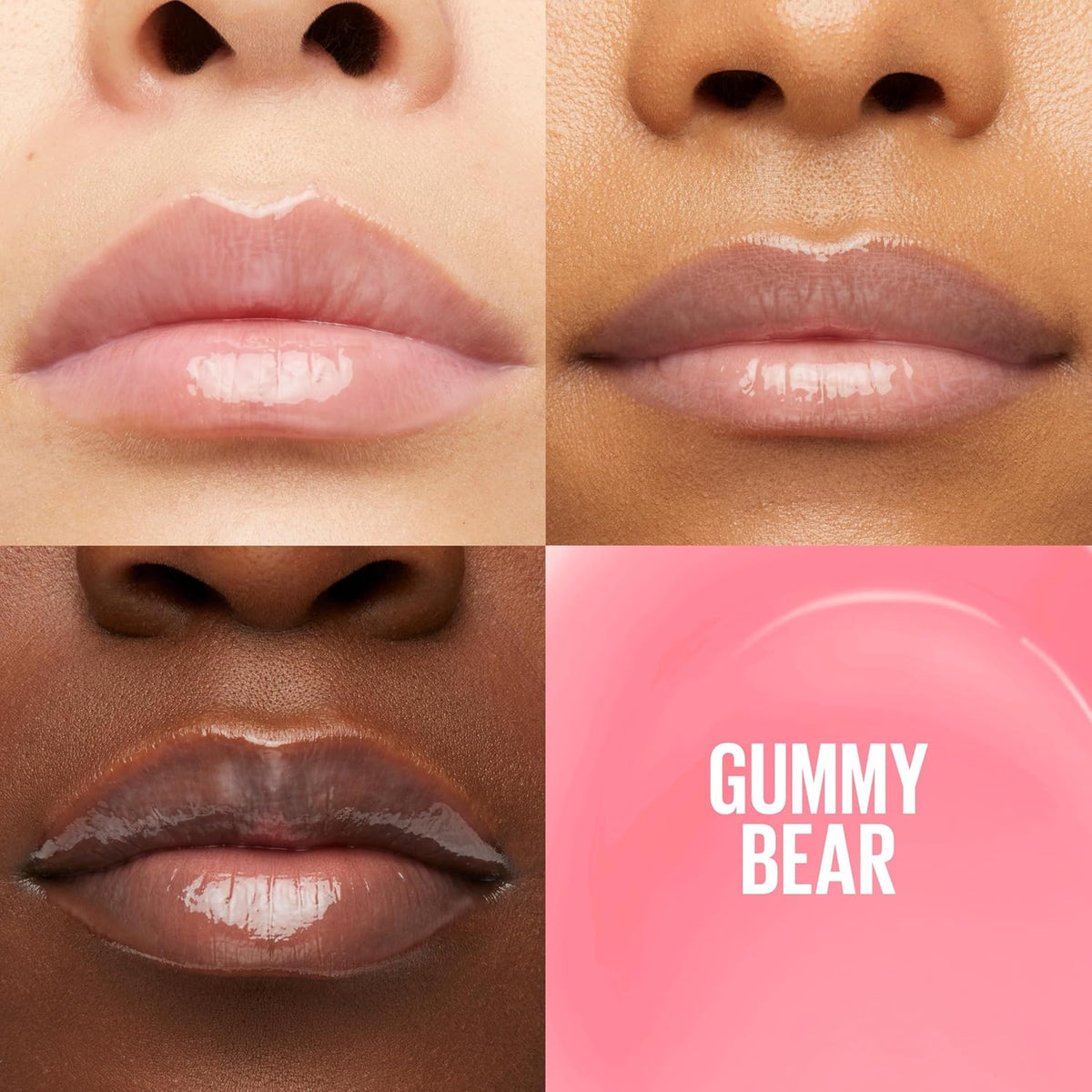 Maybelline New York Lifter Gloss Hydrating Lip Gloss with Hyaluronic Acid, Gummy Bear, Sheer Light Pink, 1 Count