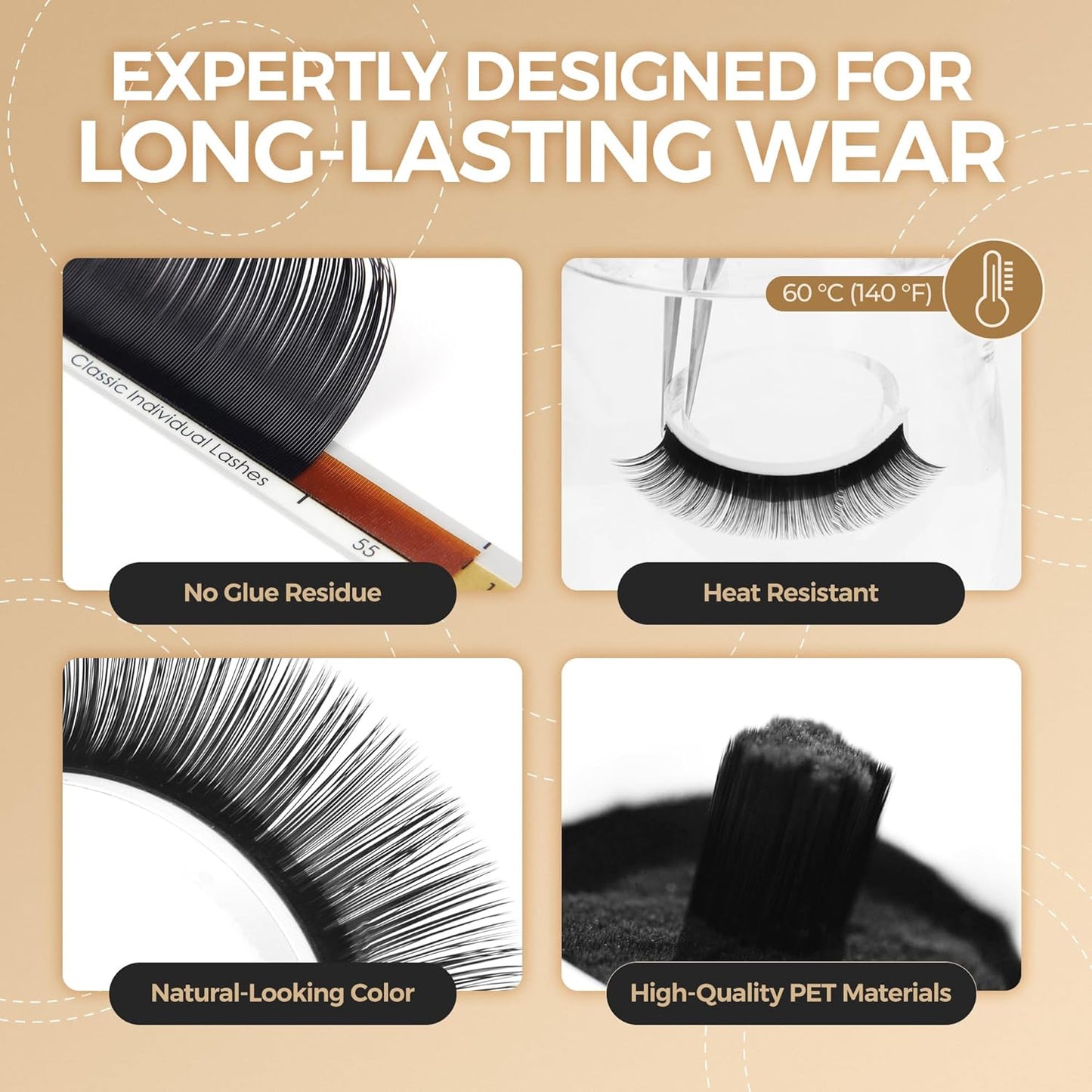 LASHVIEW Eyelash Extensions,Individual Lashes,Premium Single &Classic Lashes,0.15 Thickness C Curl 12mm,Natural Semi Permanent Eyelashes, Lashes,Soft Application-Friendly