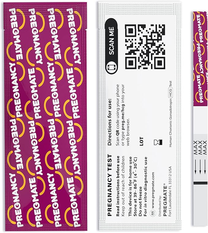 Pregmate 50 Pregnancy Test Strips (50 Count)