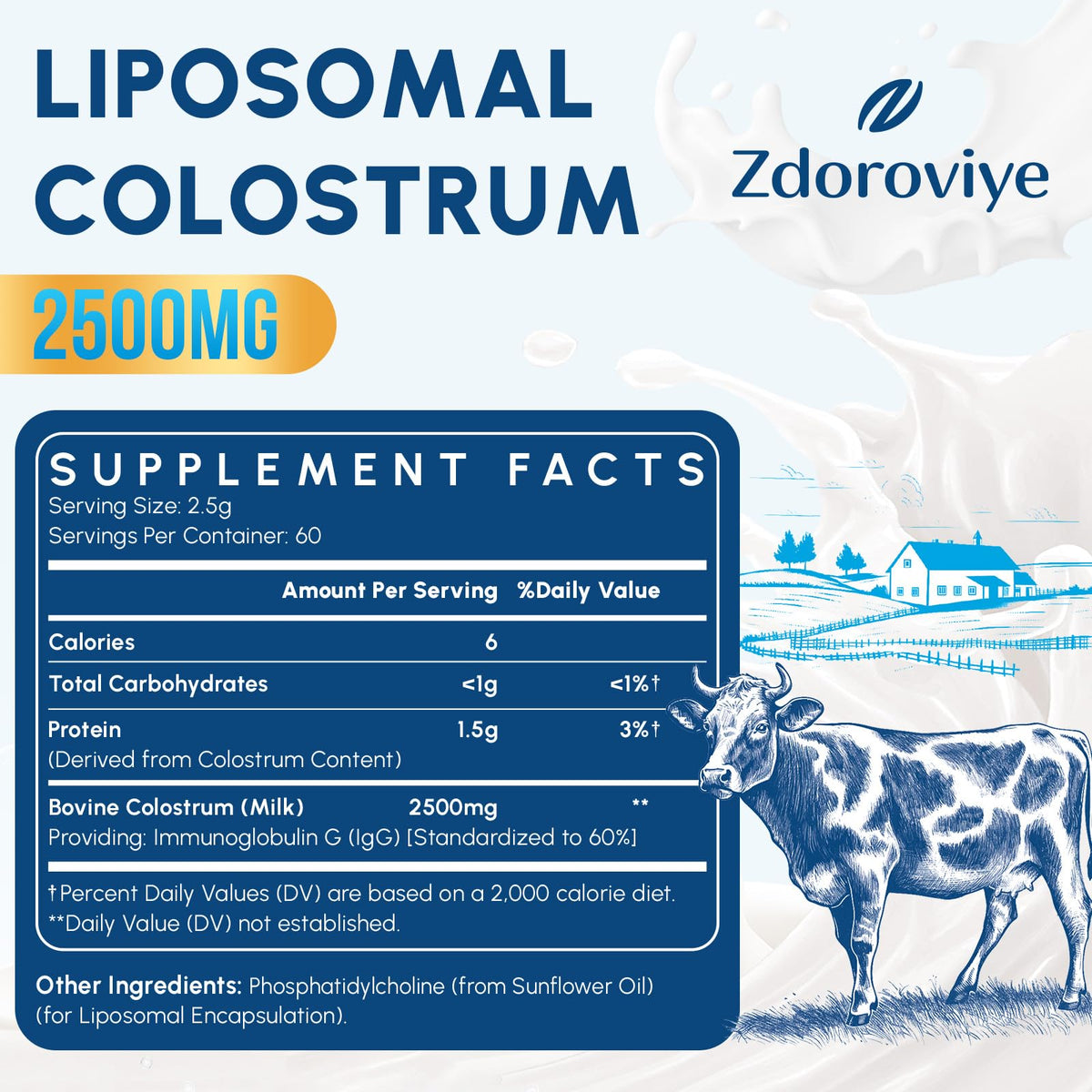 Zdoroviye Liposomal Bovine Colostrum Powder