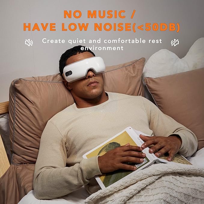 Breo iSee4 Eye Massager, Electric Eye Massager with Heat, Eye Mask for Relax & Relief, Gifts for Women Men