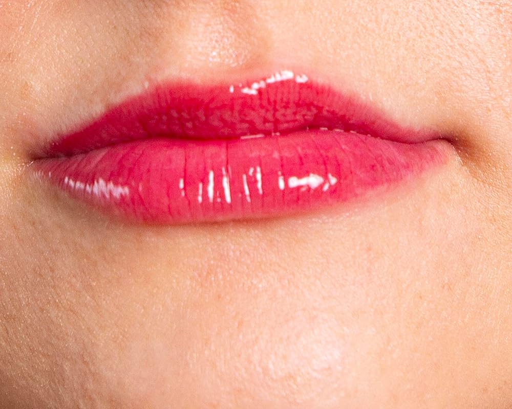 | Handmade, Vegan, Moisturizing Lip Gloss, Non-Sticky Lip Gloss (Scarlet)