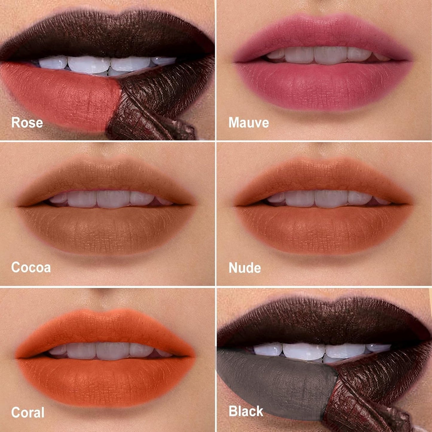 OETUIOW Lip Tint Stain Peel Off - Waterproof Lip Liner Stain, Moisturizing Long-Lasting Lip Stain, Create A Natural Lip Color, Enhancing Complexion for All Skin Types (Black, 0.12 Fl Oz (Pack of 1))