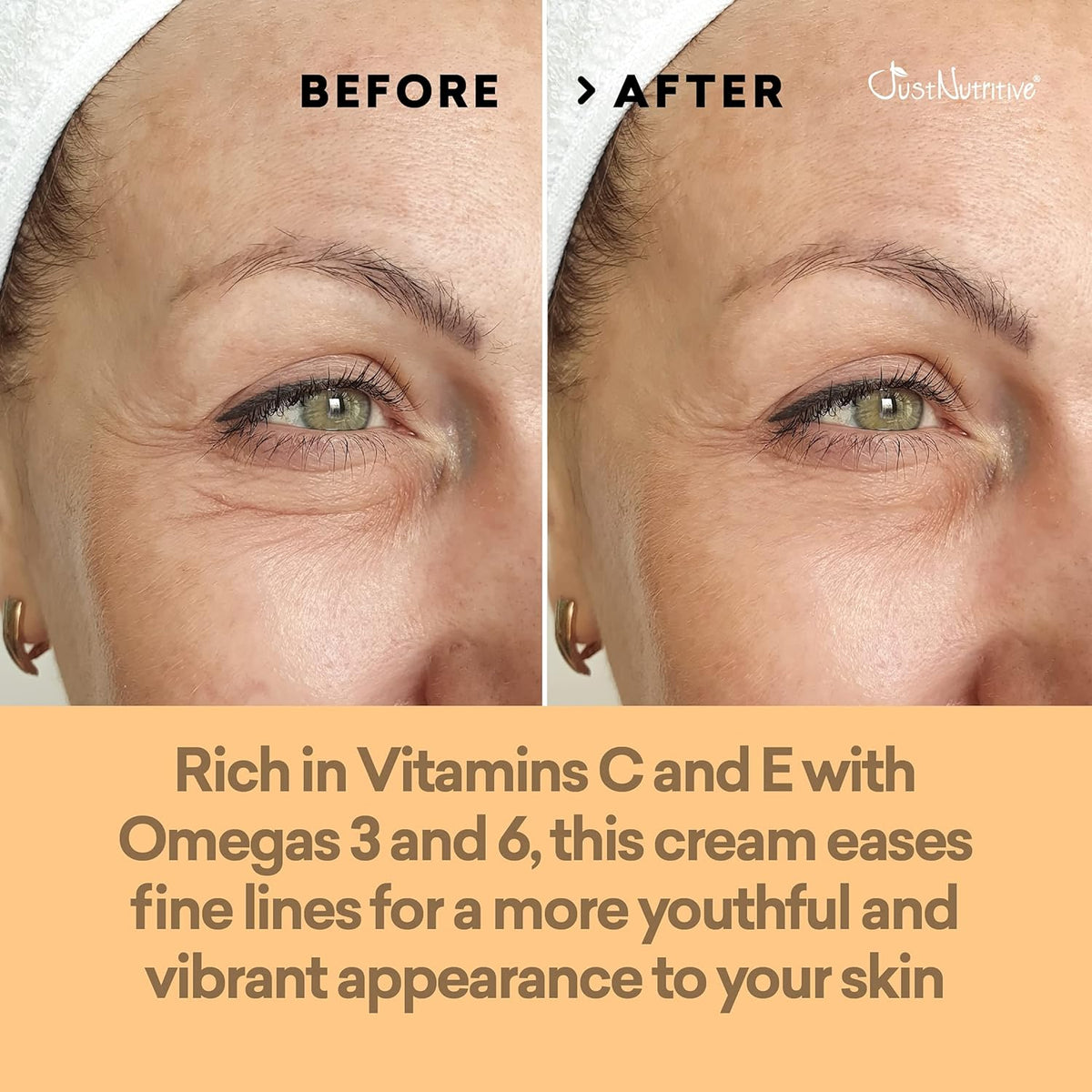 Just Nutritive Anti-Aging Day Facial Cream | Best Day Cream | Lasting Radiant Appearance | Leaves Skin Fresh Softens The Look of Fine Lines | Locks In Moisture 2oz
