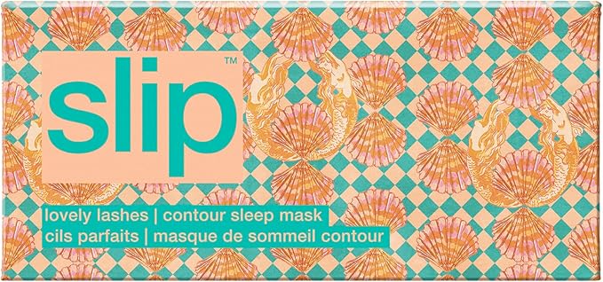slip Meribella Contour Sleep Mask | Pure Silk, 100% Mulberry Silk | Contoured Design for Light Blocking | Soft, Adjustable Strap | Ideal for Travel
