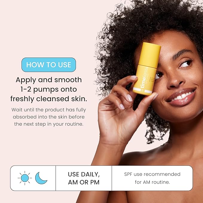 Timeless Skin Care 20% Vitamin C Serum with Vitamin E & Ferulic Acid and Coenzyme Q10 Serum Bundle - 1 oz (Pack of 2)