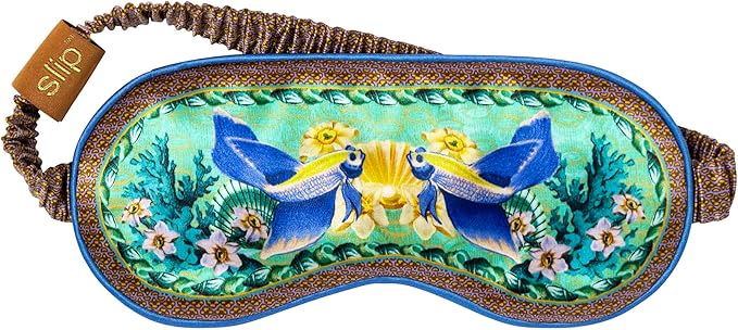 slip Pure Silk Sleep Mask - 100% Pure 22 Momme Mulberry Silk Eye Mask - Comfortable Sleeping Mask with Elastic Band + Pure Silk Filler and Internal Liner, Zodiac Collection: Pisces