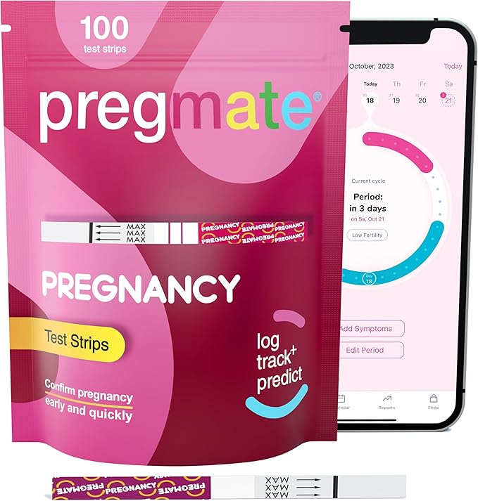 Pregmate 100 Pregnancy Test Strips (100 Count)