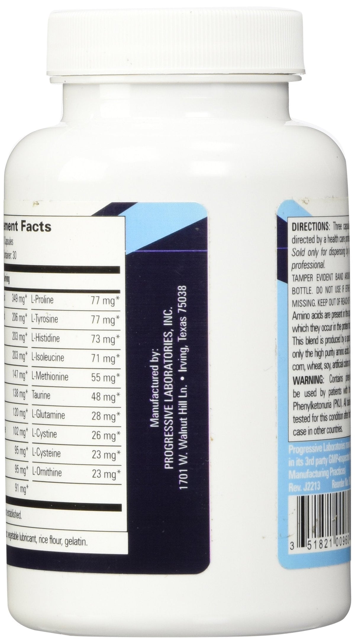 Progressive Labs Amino Blend Supplement, 90 Count