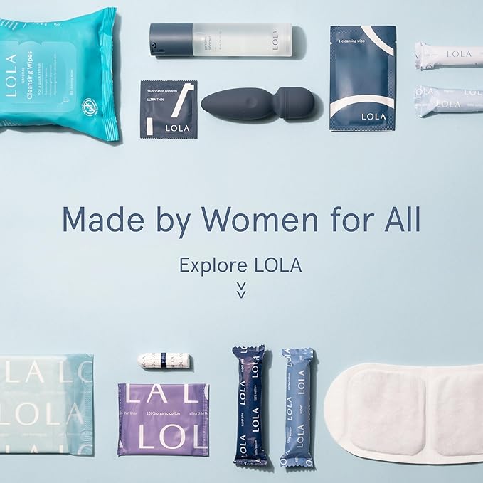 LOLA Organic Cotton Tampons with Cardboard Applicator, 36 Count (2 Packs of 18) - Tampons Super, Period Feminine Hygiene Products, HSA FSA Approved Products Feminine Care