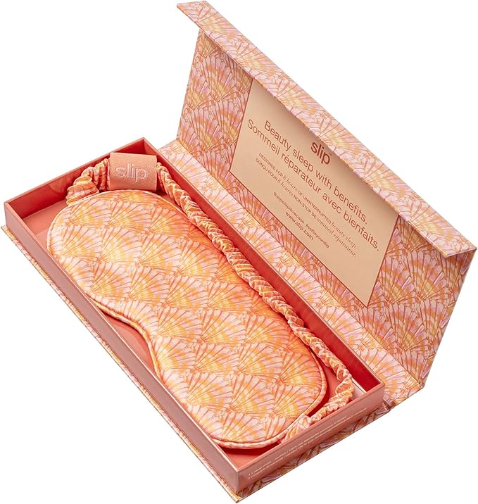 slip Pure Silk Sleep Mask - Nautilus | 100% Mulberry Silk, Ultra Soft & Comfortable | Blocks Light for Restful Sleep, Adjustable Strap for Perfect Fit | Gentle on Skin & Hair, Ideal for Travel & Home