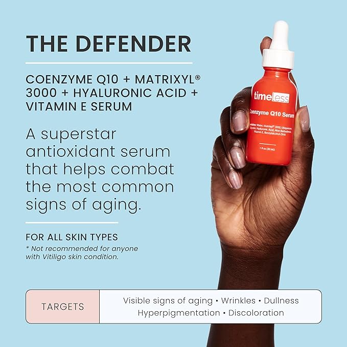 Timeless Skin Care 20% Vitamin C Serum with Vitamin E & Ferulic Acid and Coenzyme Q10 Serum Bundle - 1 oz (Pack of 2)