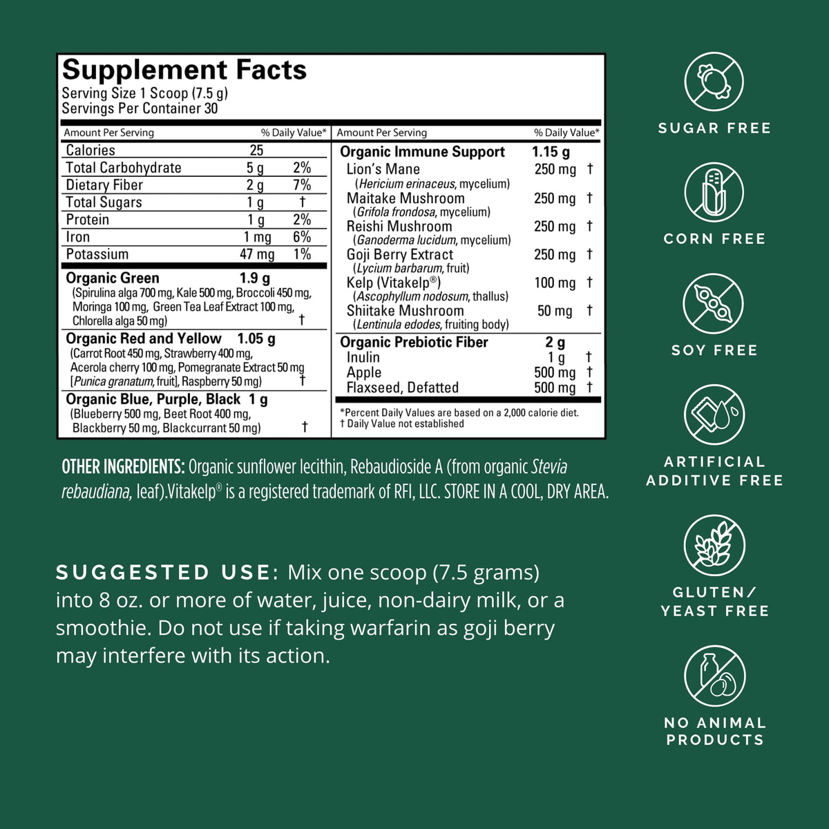 BRAINMD Dr Amen Neuro Greens Superfood - 7.9 oz - Supports Whole-Body Wellness, Digestion + Immune & Brain Health - Gluten Free - 30 Servings