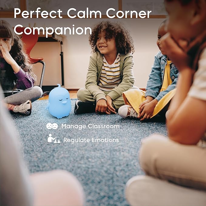 Breathing Pal 'Penny'- Mindfulness Breathing Light, Guided Visual Meditation Breathing Light, Anxiety Relief Items for Calm Down Corner/Meditation/Sleep Aid for Adult&Kid