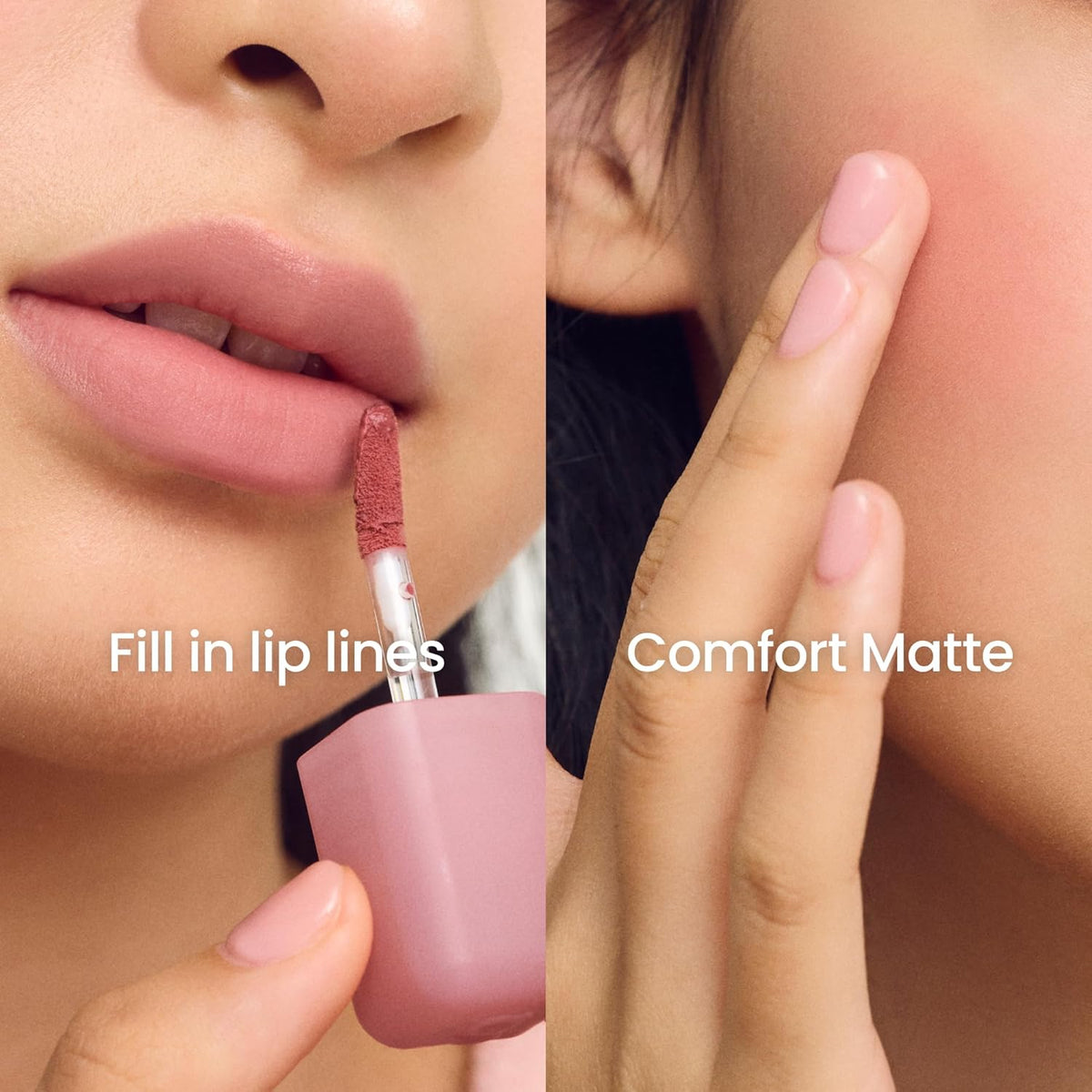 COLORGRAM NUDE BLUR TINT 18 AMAZING BERRY | Soft Velvet Matte Liquid Lipstick & Cheek Tint | Lightweight Blurring Tint for a Smooth & Airbrushed Finish | Long-Lasting & Non-Sticky Formula