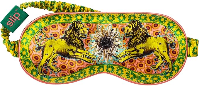 slip Pure Silk Sleep Mask - 100% Pure 22 Momme Mulberry Silk Eye Mask - Comfortable Sleeping Mask with Elastic Band + Pure Silk Filler and Internal Liner, Zodiac Collection: Leo