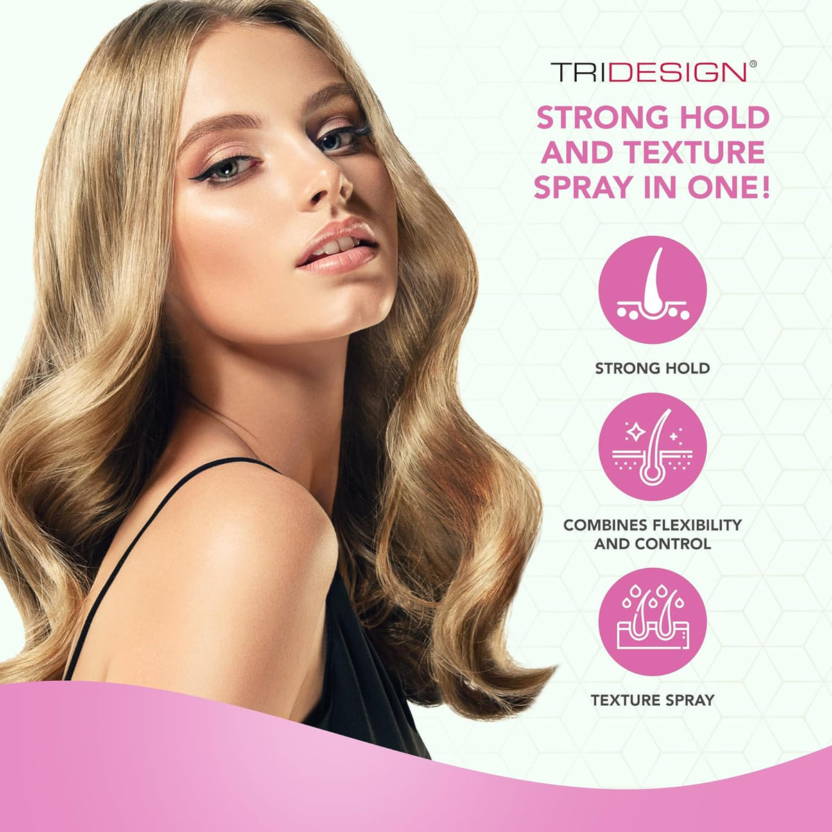 TRI Design Aerogel Hairspray - Strong Hold Hair Finishing Spray for Volumizing & Control, Flexible Styling for All Hair Types, Non-Sticky and Scented - For Women and Men - Pack of 6 (10.5 Oz)