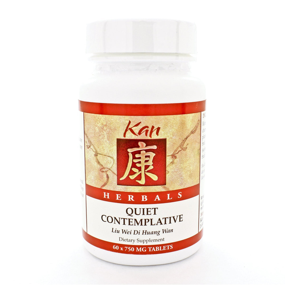 Kan Herbs Company Quiet Contemplative – Traditional Chinese Herbal Formula to Nourish Kidney Yin, Stabilize Jing, Support Graceful Aging and Emotional Balance, 60 Tablets