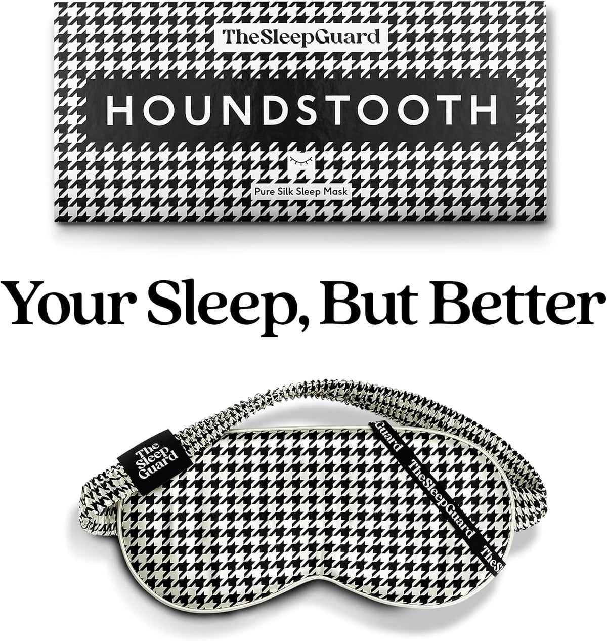 Pure Silk Sleep Mask [100% 6A Mulberry Silk, 22 Momme] Light Blocking Travel Essentials. Eye Masks for Sleeping. Black Oeko-Tex Blindfold. Eye Covers for Men & Women