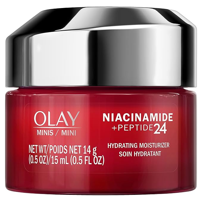 Olay Regenerist Niacinamide + Peptide 24 Hydrating Face Moisturizer with Vitamin B3 for Stronger Skin Barrier 0.5 oz, Travel Size