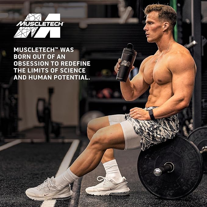 MuscleTech Platinum 8-Hour Protein Powder - 7 Premium Protein Sources with Whey & Casein Protein for Increased Lean Muscle, Strength & Improved Recovery - Milk Chocolate, 50 Servings