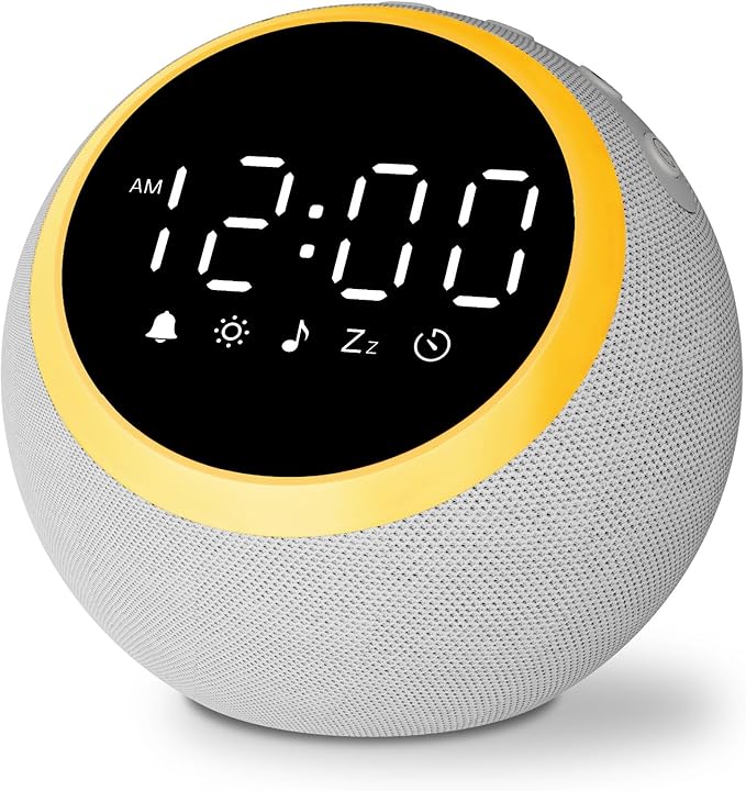 Rohent Sound Machine for Sleep: 25 Soothing Sounds, 7 Soft Wake-Up Sounds, 16 Adjustable Volume & Timer, Memory Function - Ideal for Bedrooms Use