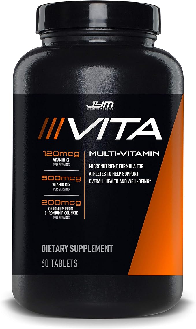 Post JYM Active Matrix Post-Workout with BCAAs, Glutamine & More Rainbow Sherbert Flavor + Vita JYM Athlete's Multivitamin with Over 25 Key Ingredients 60 Tablets