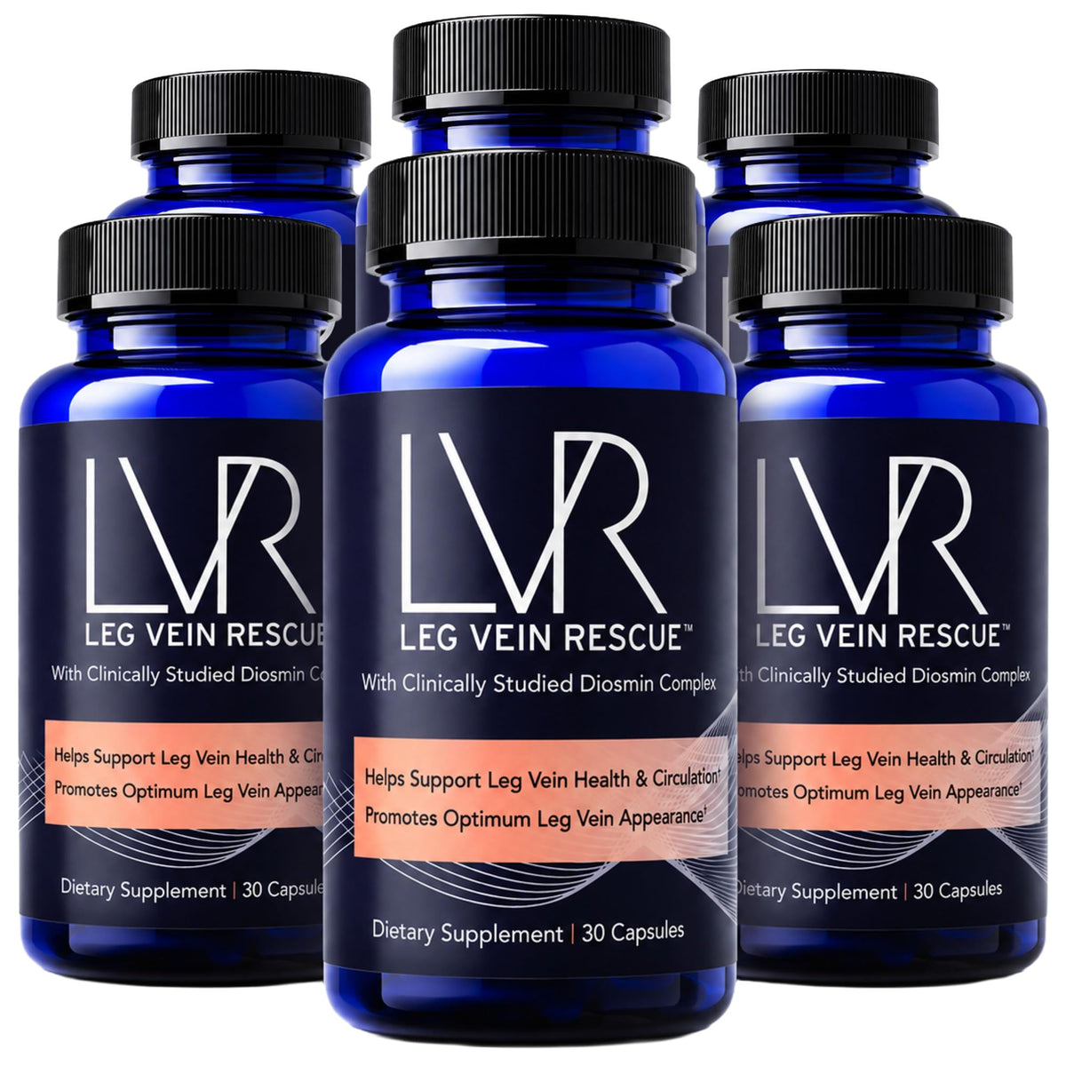 LVR Diosmin Supplement, 570mg, Leg Wellness & Circulation Support, 30 Days